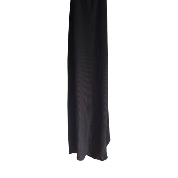 L'Agence Knit Halter Open Back Maxi Dress Black Size 6 - Picture 6 of 12